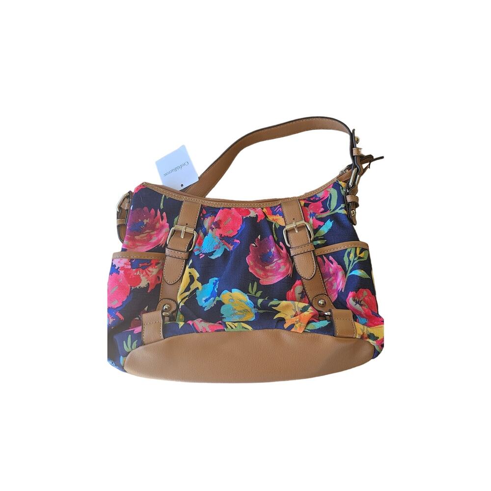 NWT Croft & Borrow Floral‎ breakaway hobo 401 floral midnight purse